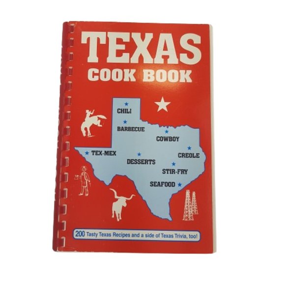 Vintage 1997 Texas Cookbook Cowboy Tex-Mex Barbecue Creole Stir-fry Seafood West - Picture 13 of 13